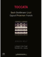 the album cover for J Bach S / Wolf - Toccatas