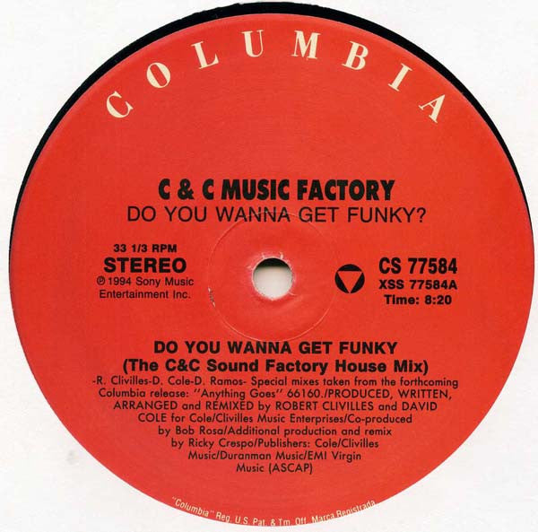 C + C Music Factory : Do You Wanna Get Funky (2x12")
