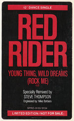Red Rider : Young Thing, Wild Dreams (Rock Me) (12", Single, Ltd, Promo)