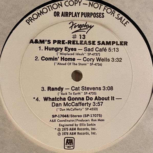 Various : Foreplay #13 (LP, Advance, Promo, Smplr)