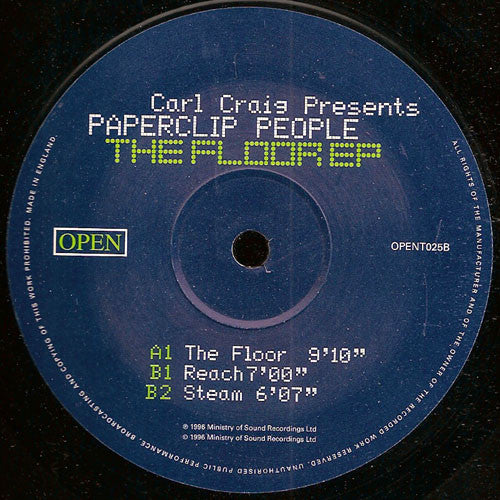 Carl Craig Presents Paperclip People : The Floor EP (12", EP)