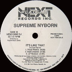Supreme Nyborn : Can You Handle It? (12", Promo)