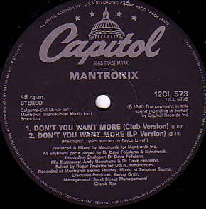 Mantronix : Take Your Time (12")