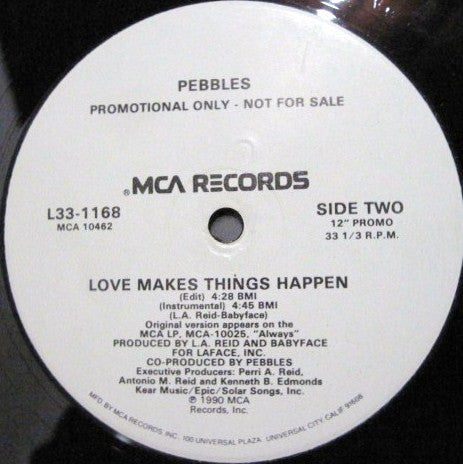 Pebbles : Love Makes Things Happen (12", Promo)