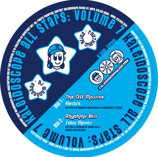 Various : Kaleidoscope All Stars: Volume 7 (12", Blu)