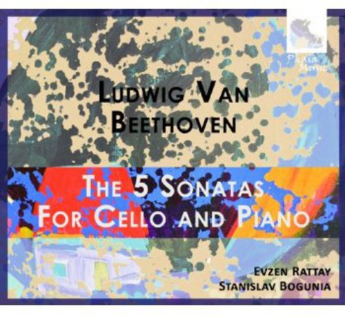 the album cover for Beethoven / Rattay / Bogunia - 5 Sonatas for Cello & Piano