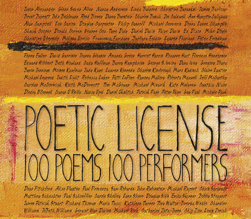 the album cover for Alexander/Lupone/Zeta-Jones/Nixon/Baranski/Daly/Sa - Poetic License: 100 Poems/100 Performers