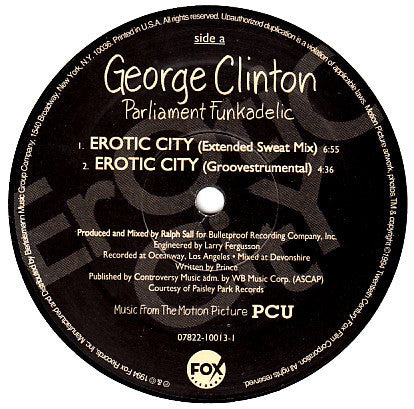 George Clinton, Parliament, Funkadelic : Music From The Motion Picture PCU (12", Single)