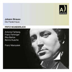 the album cover for J Strauss / Wunderlich - Die Fledermaus (Ohne Dialoge)