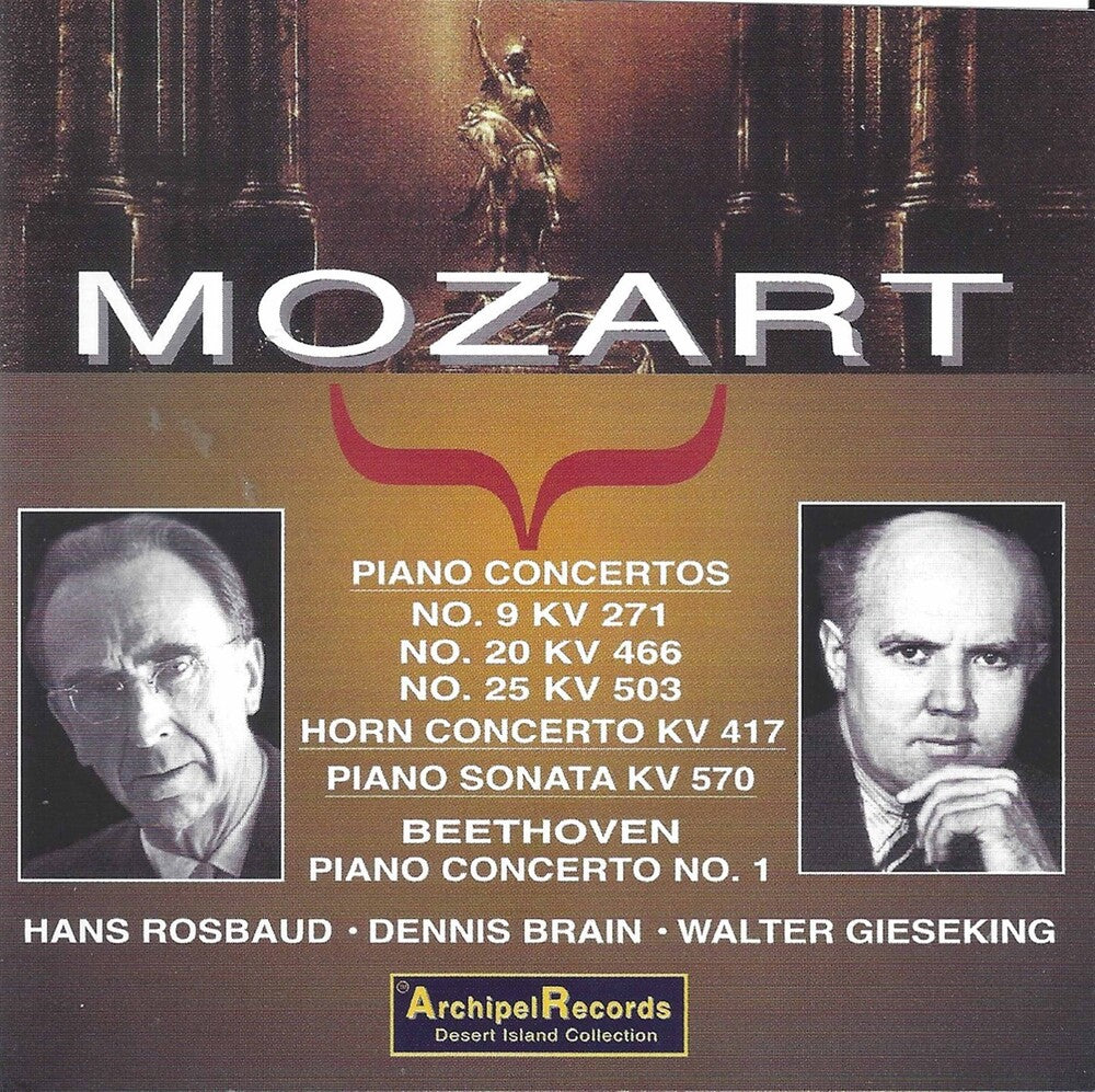 the album cover for Mozart / Gieseking - Klavierkonzerte 9 20 25