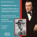 the album cover for Brahms / Furtwangler - Sinfonie 1 Haydn Variatio