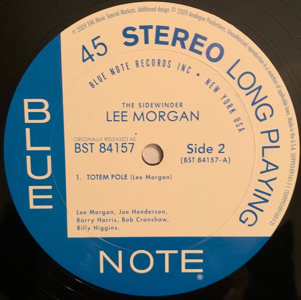 Lee Morgan : The Sidewinder (2x12", Album, RE, RM, RP, 200)