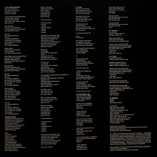 Billie Eilish : When We All Fall Asleep, Where Do We Go? (LP, Album, Ltd, Bab)