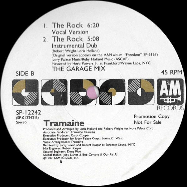 Tramaine : The Rock (12", Promo)