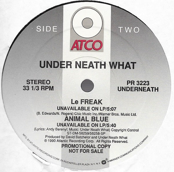 Under Neath What : Firebomb Telecom (12", Single, Promo)
