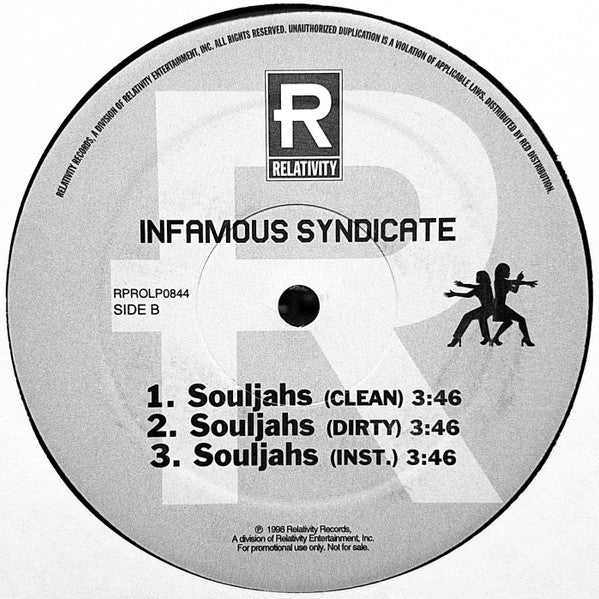 Infamous Syndicate : It's Alright / Souljahs (12", Promo)