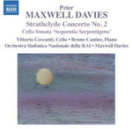 the album cover for Vittorio Ceccanti - Strathclyde Concerto No 2 for Cello & Orchestra