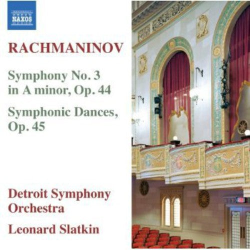 the album cover for LEONARD SLATKIN - Symphony No 3 / Symphonic Dances