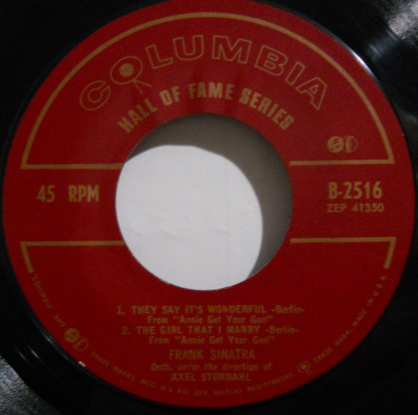 Frank Sinatra : Nancy (7", EP, Mono)