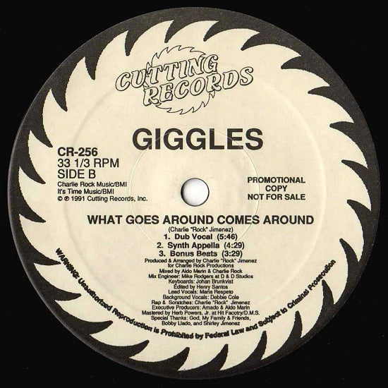 Giggles : What Goes Around Comes Around (12", Promo)