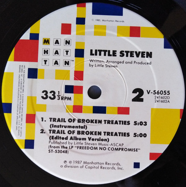 Little Steven : Trail Of Broken Treaties (12", Single)