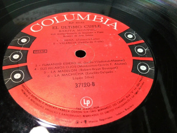 Sarita Montiel* : El Ultimo Cuplé (LP, Album)