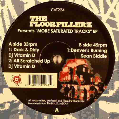 Sean Biddle / DJ Vitamin D : The Floorfillerz - More Saturated Tracks EP (12")
