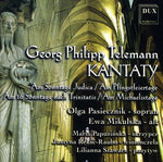 the album cover for Telemann / Pasiecznik / Mikulska - Cantatas 18 33 50 & 64