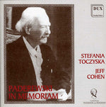 the album cover for Paderewski / Saint-Saens / Toczyska / Cohen - Paderewski in Memoriam