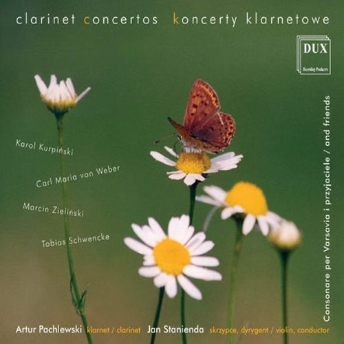the album cover for Artur Pachiewski - Clarinet Concertos