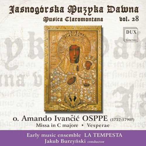 the album cover for Osppe / La Tempesta / Burzynski - Musica Claromontana 28
