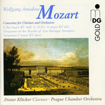the album cover for W.A. Mozart - Clarinet Concerto in E Flat Major