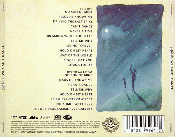 Genesis : We Can't Dance (CD, Album, RE, RM + DVD-V, Multichannel, NTSC)