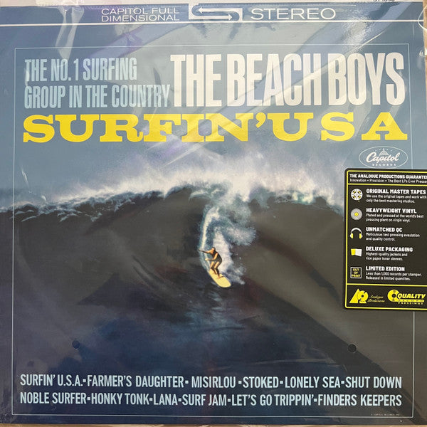 The Beach Boys : Surfin' U.S.A. (LP, Album, RE, RP, 180)