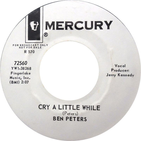 Ben Peters : Not Anymore (7", Single, Mono, Promo)