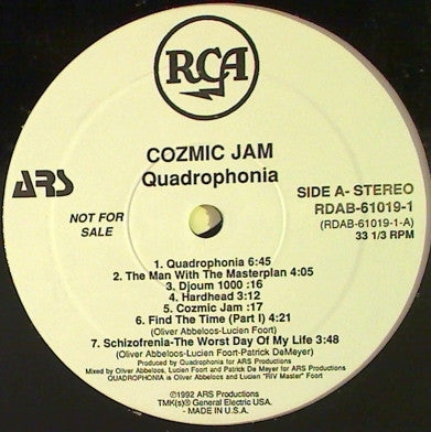 Quadrophonia : Cozmic Jam (LP, Album, Promo)