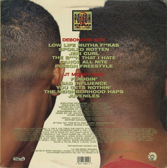 Poison Clan : 2 Low Life Muthas (LP, Album, Promo)
