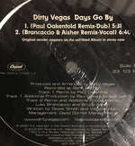 Dirty Vegas : Days Go By (12", Promo)
