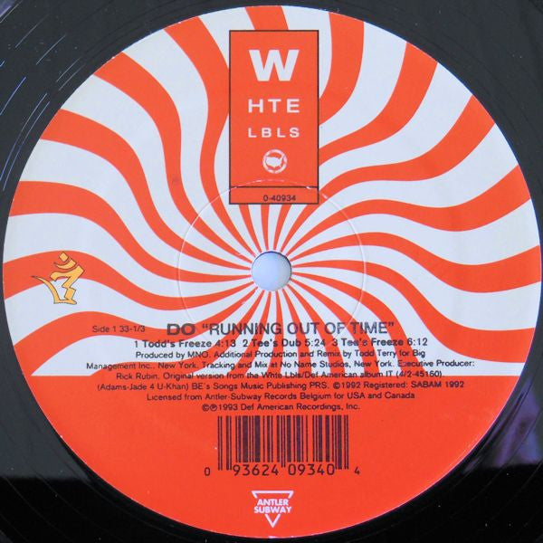 DO* : Running Out Of Time (12")