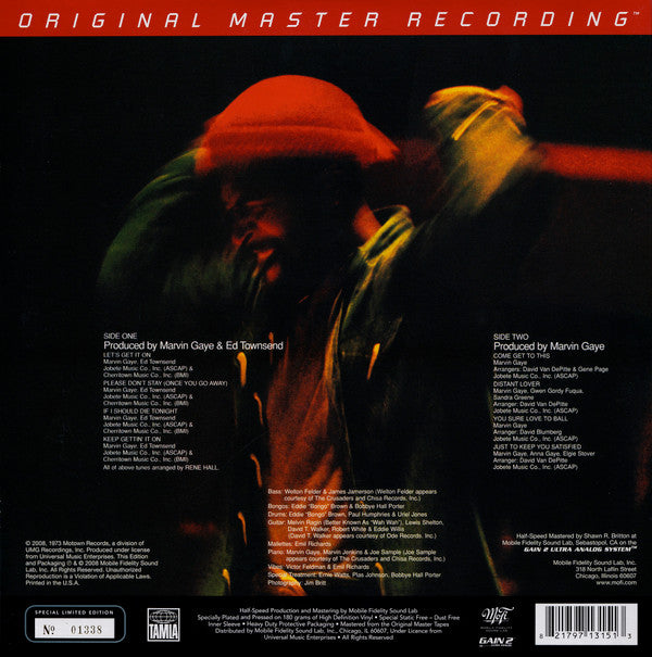 Marvin Gaye : Let's Get It On (LP, Album, Ltd, Num, RE, RM, 180)