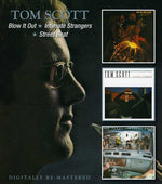 the album cover for Tom Scott - Blow It Out/Intimate Strangers/Street Beat [Import]