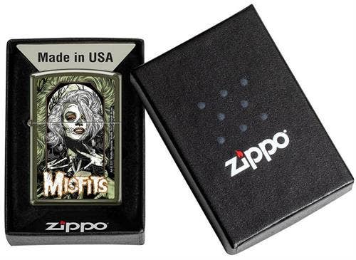 Misfits 'Original Misfit' Green Matte Zippo Lighter
