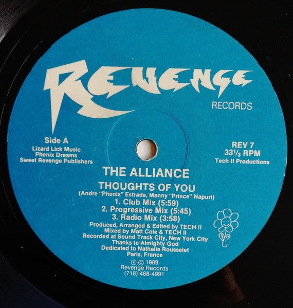 The Alliance (30) : Thoughts Of You (12")