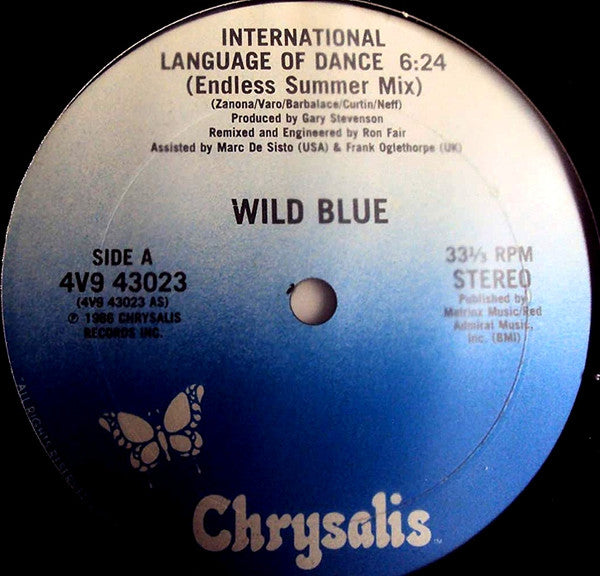 Wild Blue : International Language Of Dance (12")