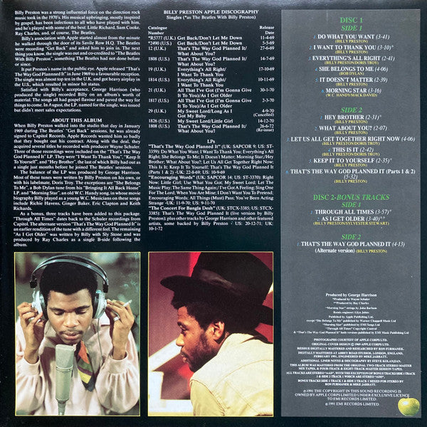 Billy Preston : That's The Way God Planned It (2xLP, Album, RE)