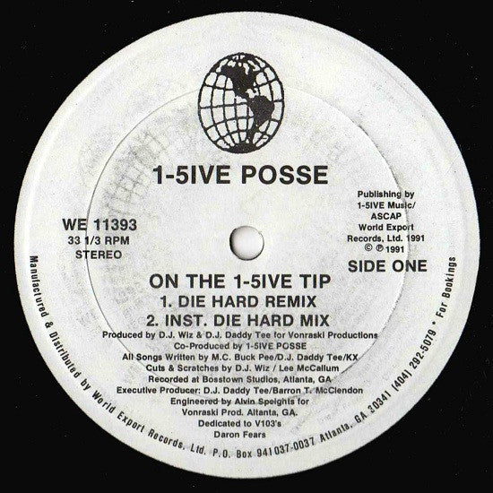 1-5ive Posse : On The 1-5ive Tip (Remixes) (12")