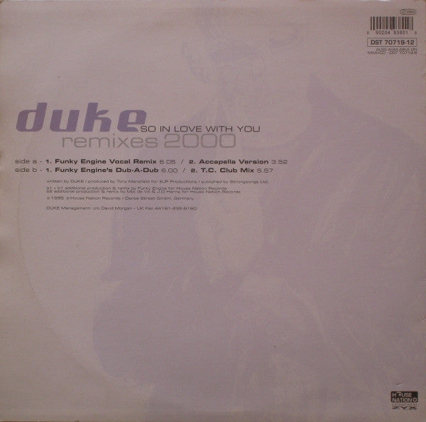 Duke : So In Love With You (Remixes 2000) (12")