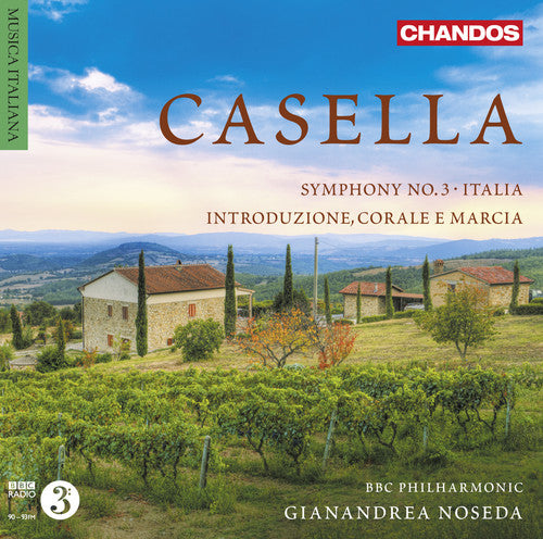 the album cover for BBC Philharmonic Orchestra - Casella Orchestral Works 3