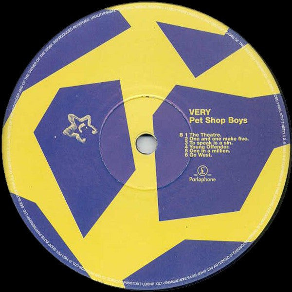 Pet Shop Boys : Very (LP, Album)
