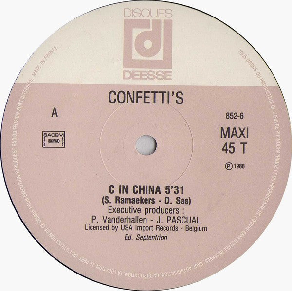 Confetti's : C In China (12", Maxi)